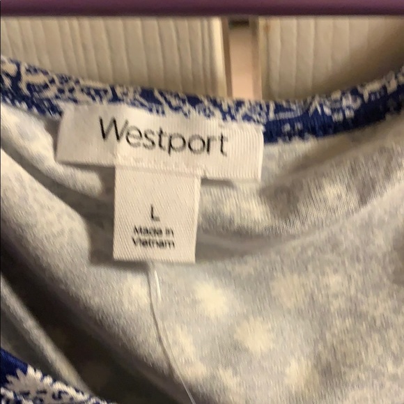 Westport Blue/White blouse - Picture 2 of 5
